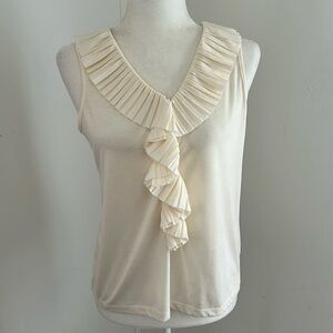 Talbots Butter Yellow Sleveless Top sz PM/M